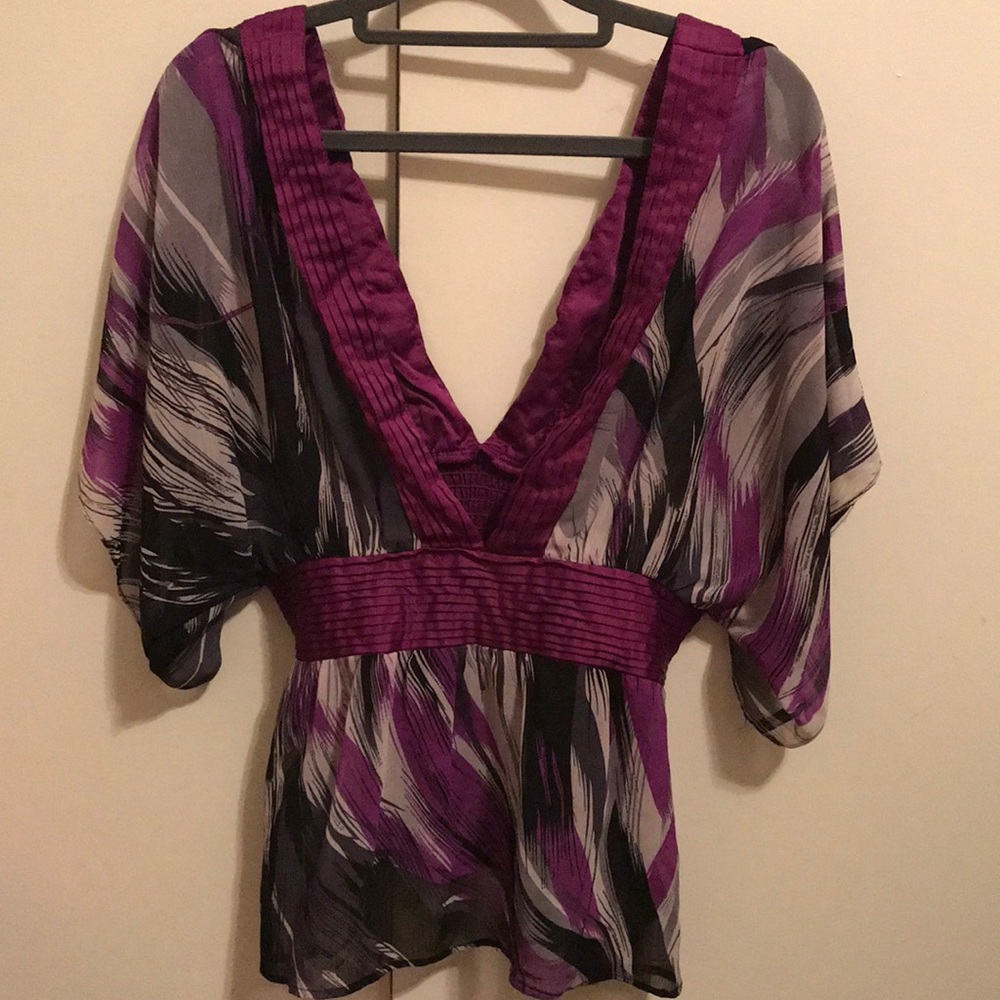 Deep v cut blouse medium forever 21